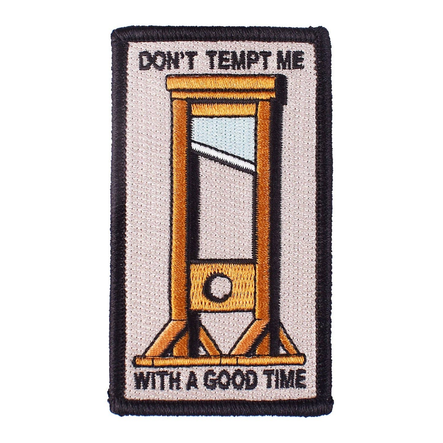 Don't Tempt Me Embroidered Patch