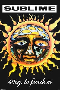 Sublime "40oz To Freedom" Album Art Poster