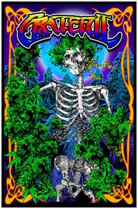 Grateful Dead Blacklight Reactive Poster