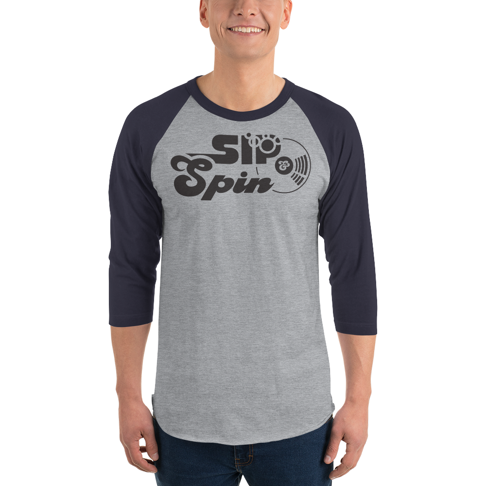 Sip & Spin 3/4 sleeve raglan shirt