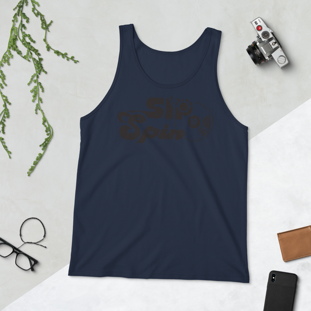 Sip & Spin Unisex Tank Top