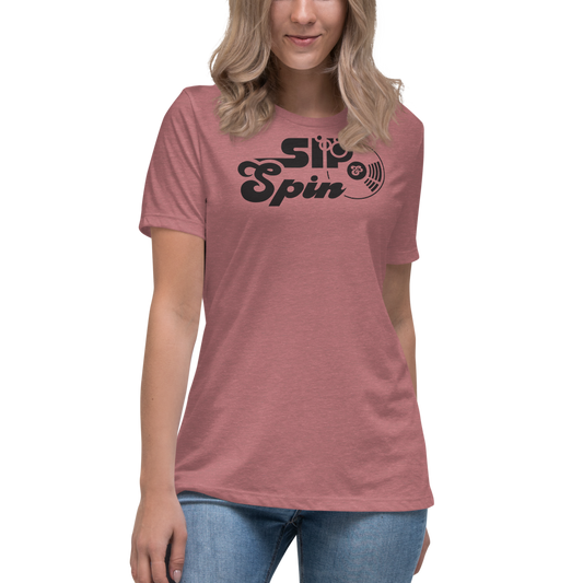 Sip & Spin Women's Relaxed T-Shirt