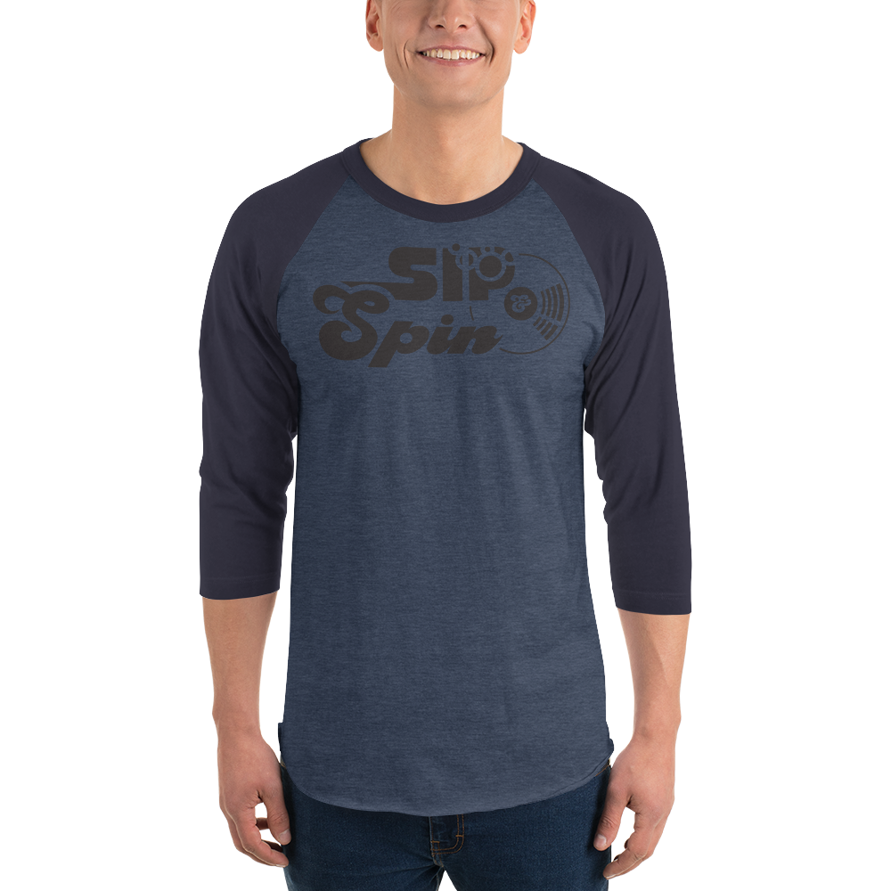 Sip & Spin 3/4 sleeve raglan shirt