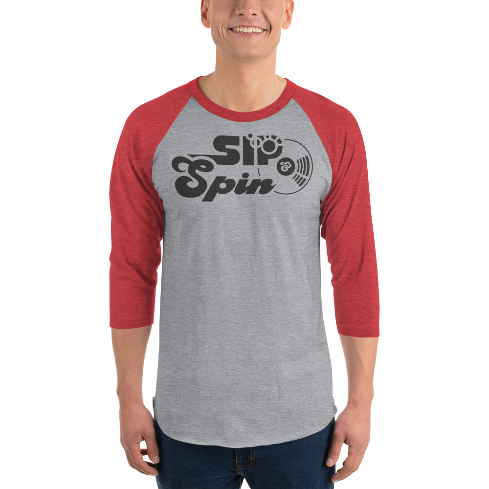 Sip & Spin 3/4 sleeve raglan shirt