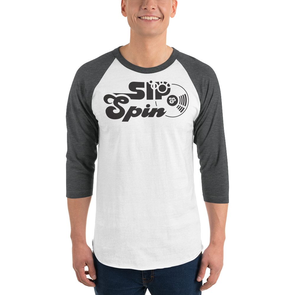 Sip & Spin 3/4 sleeve raglan shirt