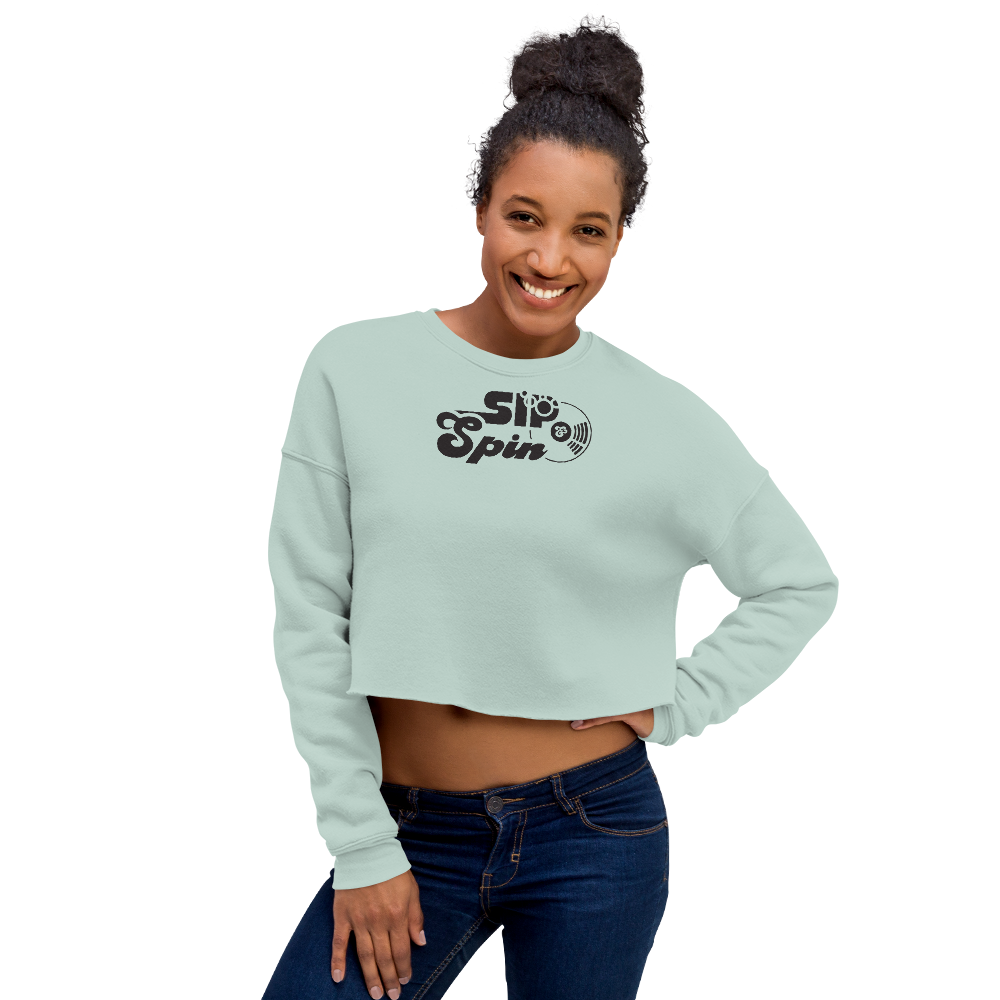 Sip & Spin Crop Sweatshirt