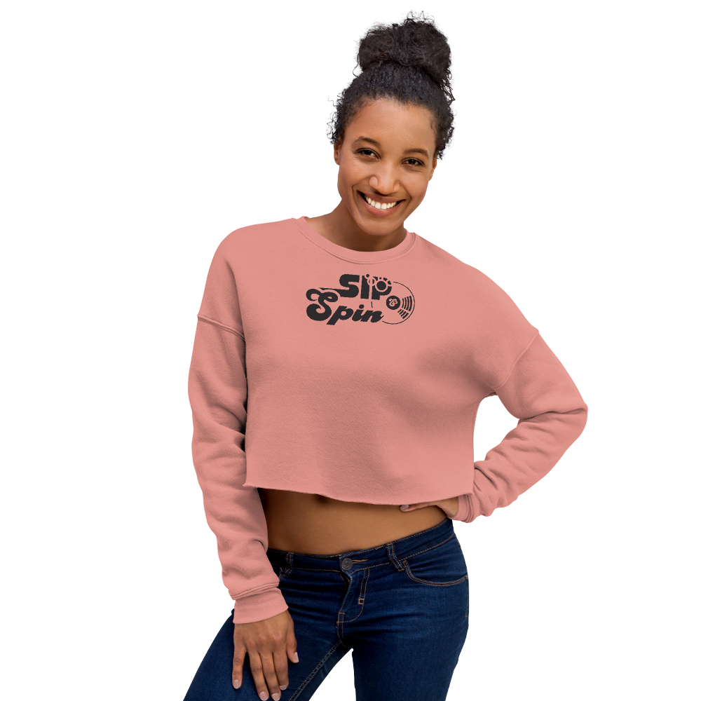 Sip & Spin Crop Sweatshirt