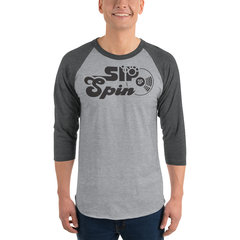 Sip & Spin 3/4 sleeve raglan shirt