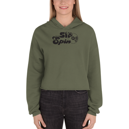 Sip & Spin Crop Hoodie