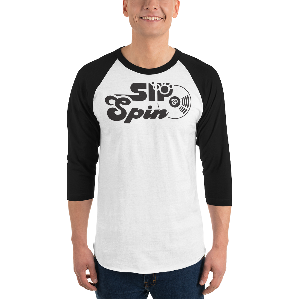 Sip & Spin 3/4 sleeve raglan shirt