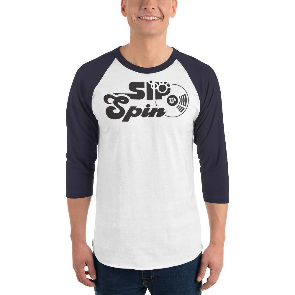 Sip & Spin 3/4 sleeve raglan shirt