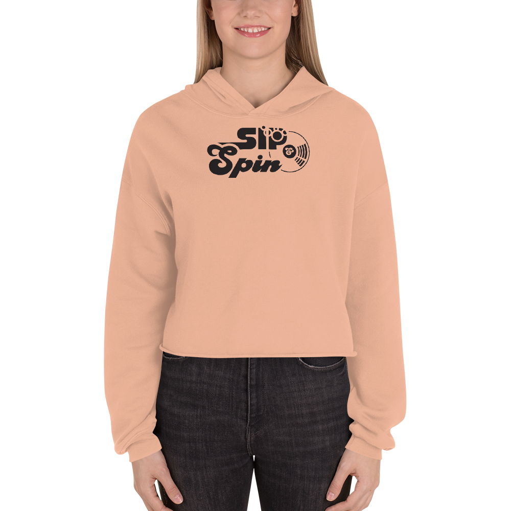 Sip & Spin Crop Hoodie