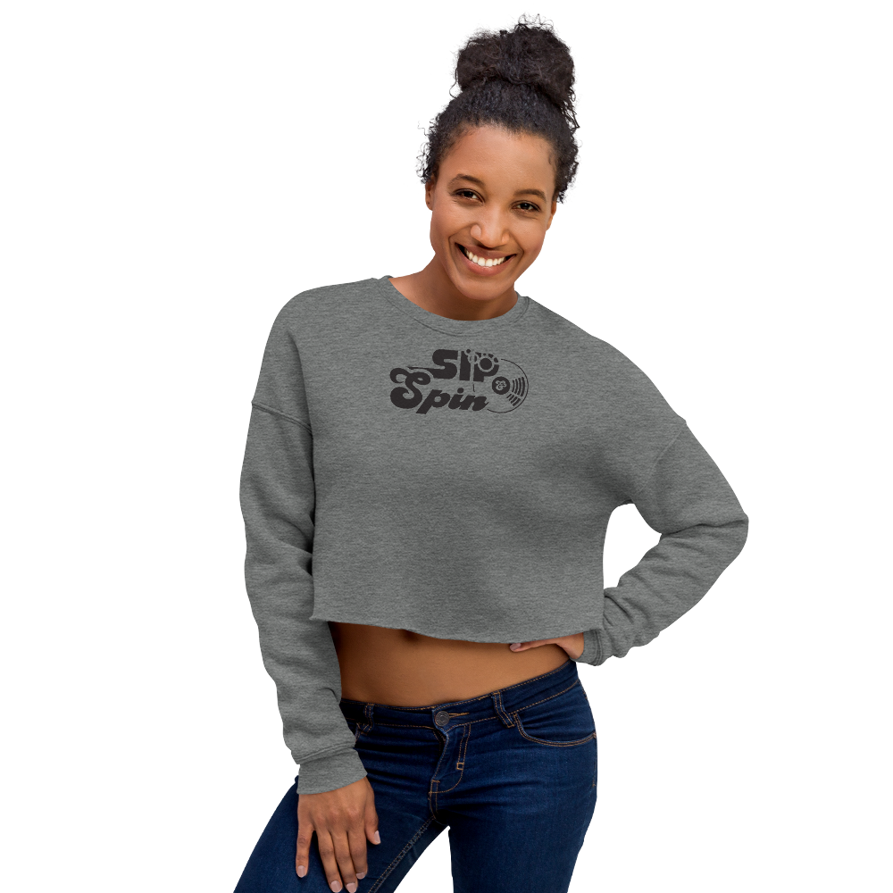 Sip & Spin Crop Sweatshirt