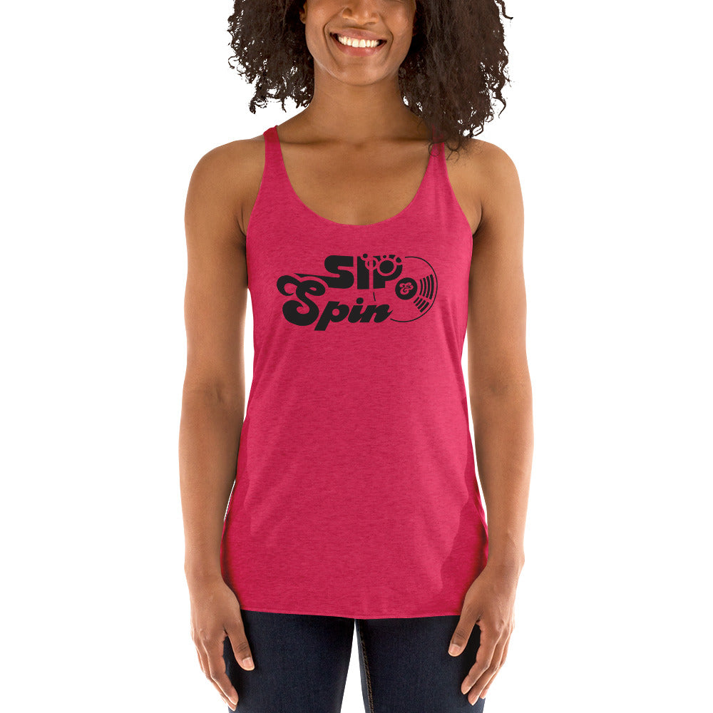 Sip & Spin Women's Racerback Tank